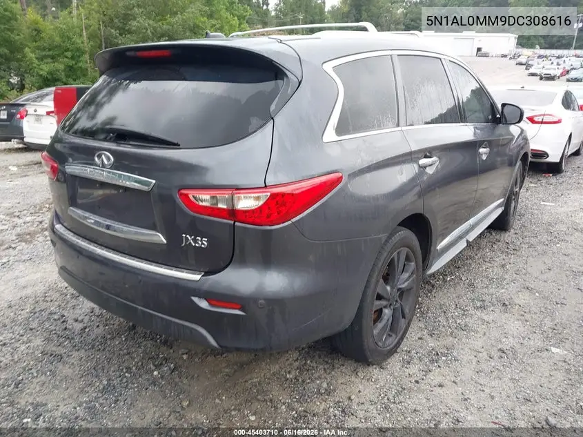 2013 Infiniti Jx35 VIN: 5N1AL0MM9DC308616 Lot: 45403710