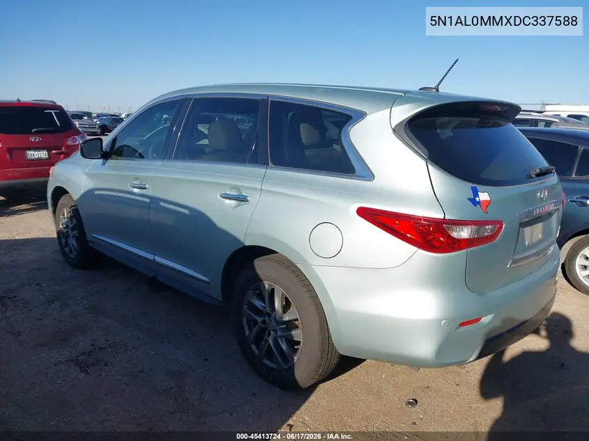 2013 Infiniti Jx35 VIN: 5N1AL0MMXDC337588 Lot: 45413724