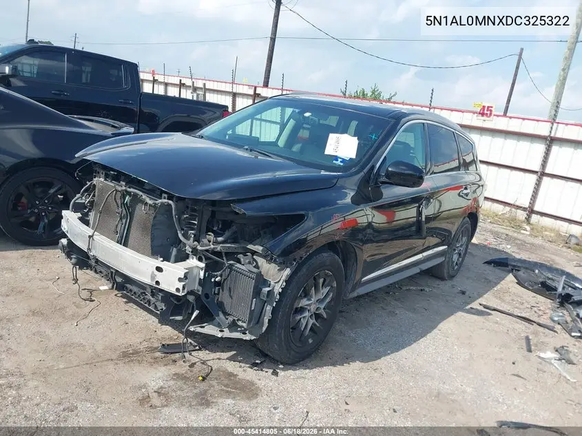 2013 Infiniti Jx35 VIN: 5N1AL0MNXDC325322 Lot: 45414805