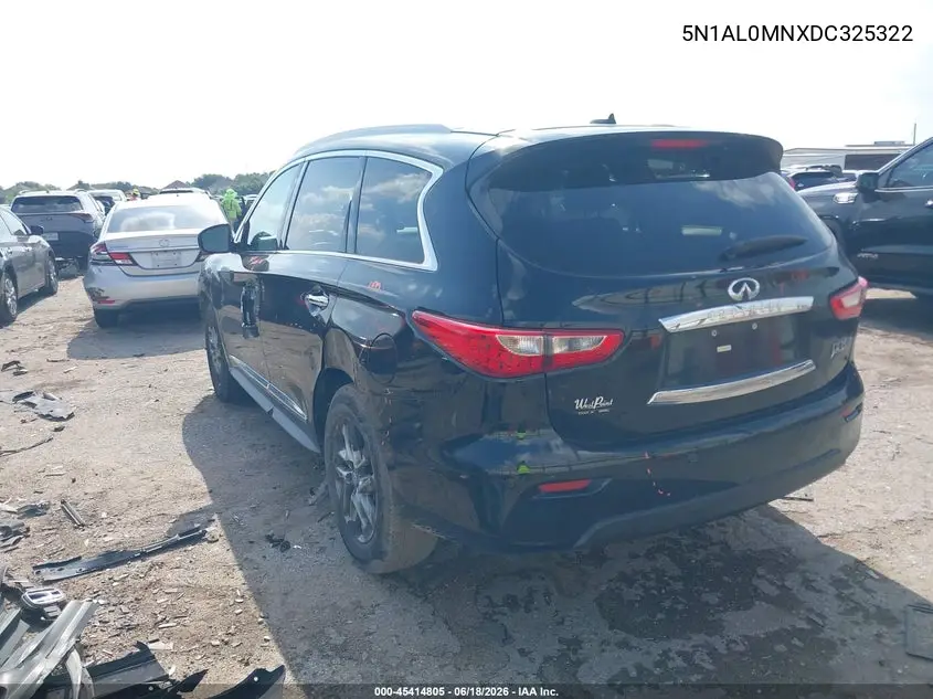 2013 Infiniti Jx35 VIN: 5N1AL0MNXDC325322 Lot: 45414805