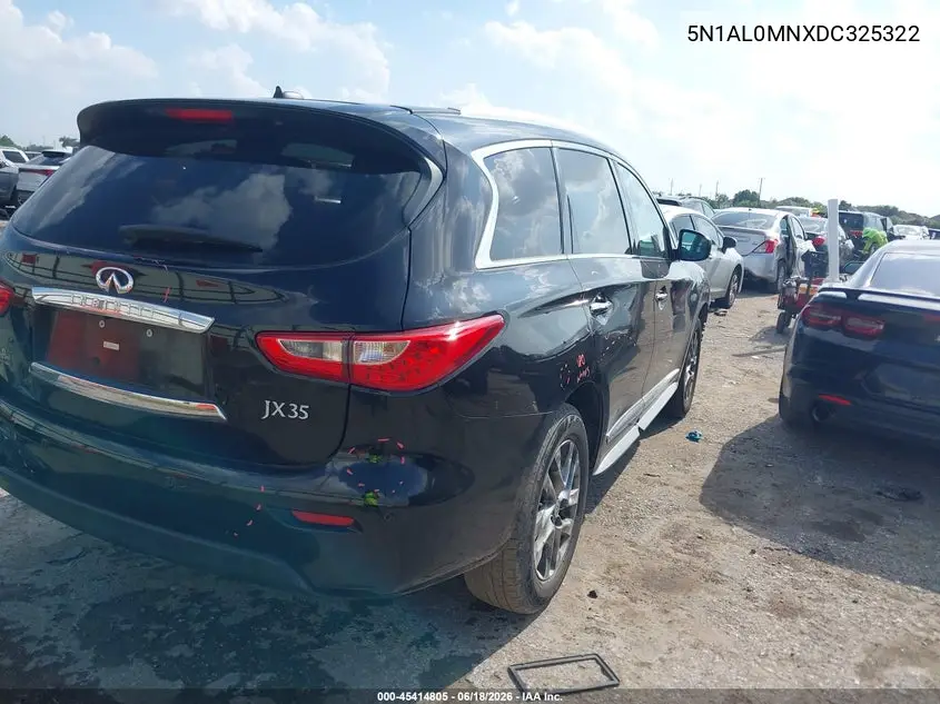 2013 Infiniti Jx35 VIN: 5N1AL0MNXDC325322 Lot: 45414805
