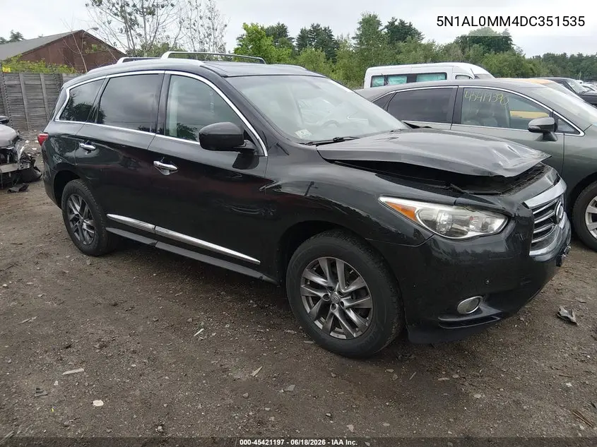 2013 Infiniti Jx35 VIN: 5N1AL0MM4DC351535 Lot: 45421197