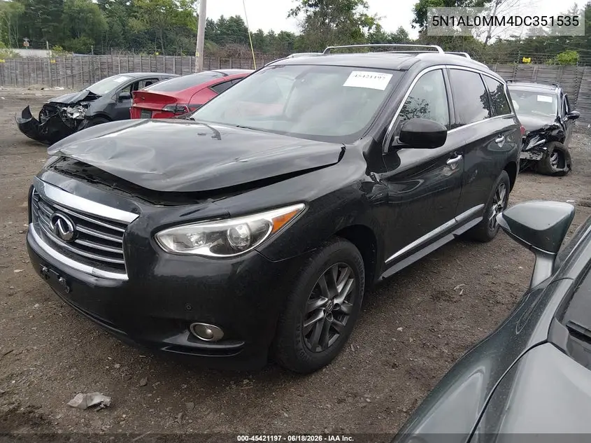 2013 Infiniti Jx35 VIN: 5N1AL0MM4DC351535 Lot: 45421197