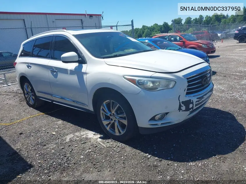 2013 Infiniti Jx35 VIN: 5N1AL0MN0DC337950 Lot: 45453025