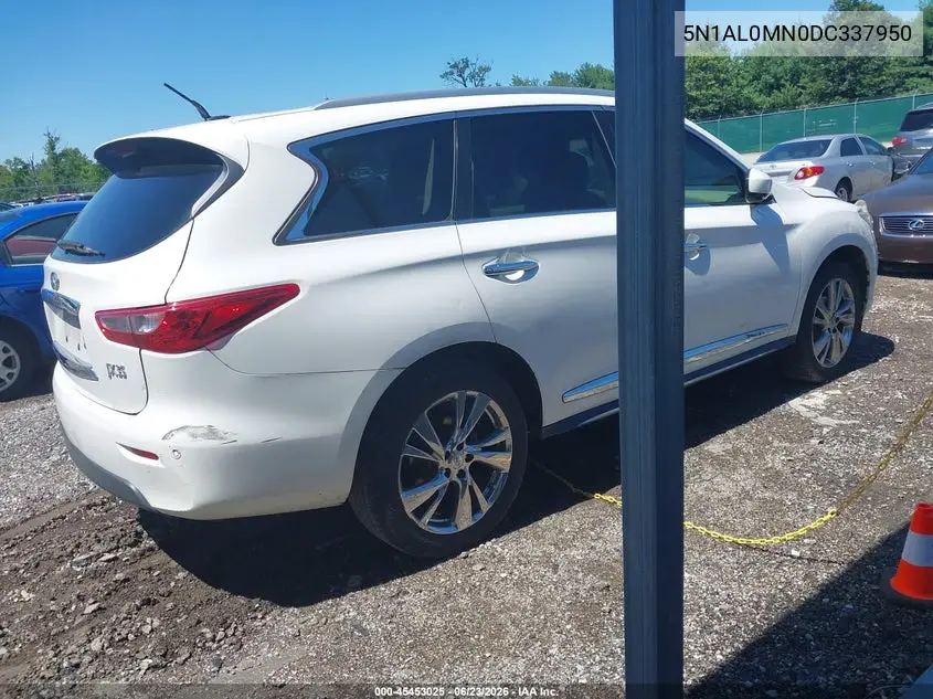 2013 Infiniti Jx35 VIN: 5N1AL0MN0DC337950 Lot: 45453025