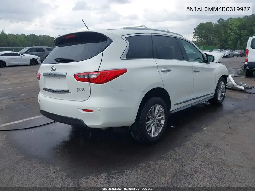 2013 Infiniti Jx35 VIN: 5N1AL0MM4DC319927 Lot: 45455560