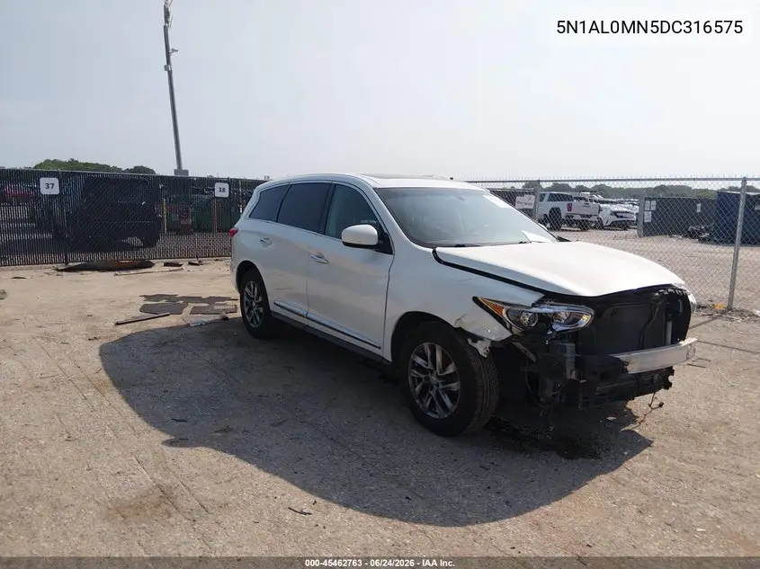 2013 Infiniti Jx35 VIN: 5N1AL0MN5DC316575 Lot: 45462763
