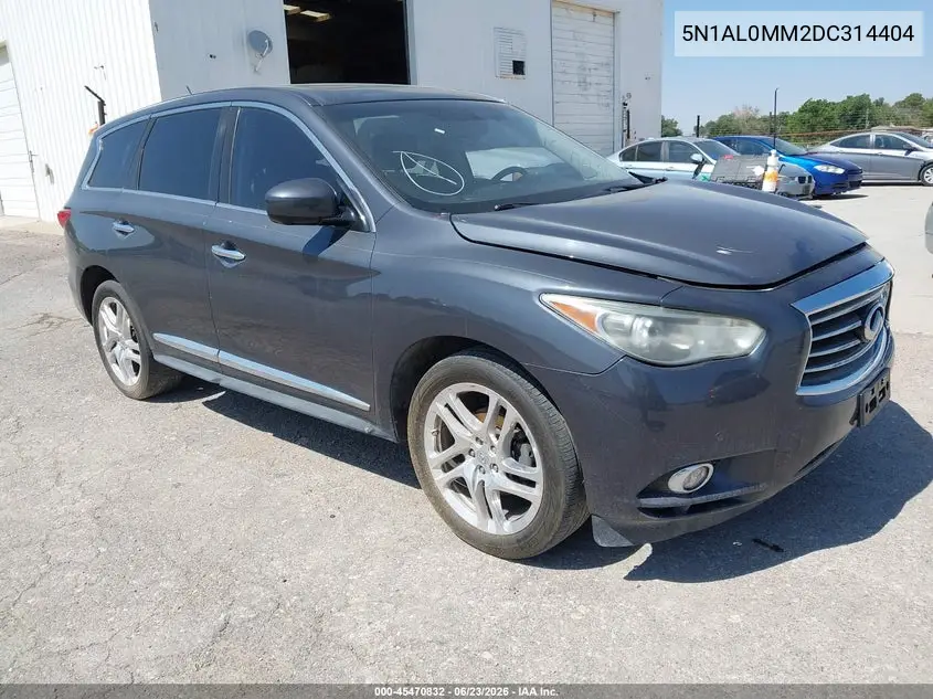 2013 Infiniti Jx35 VIN: 5N1AL0MM2DC314404 Lot: 45470832