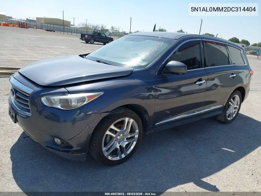 2013 Infiniti Jx35 VIN: 5N1AL0MM2DC314404 Lot: 45470832