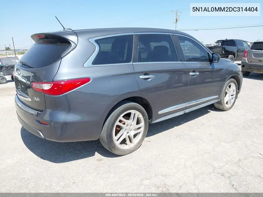 2013 Infiniti Jx35 VIN: 5N1AL0MM2DC314404 Lot: 45470832