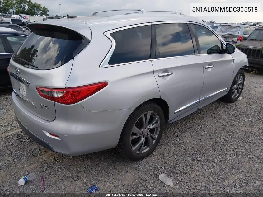 2013 Infiniti Jx35 VIN: 5N1AL0MM5DC305518 Lot: 45501786
