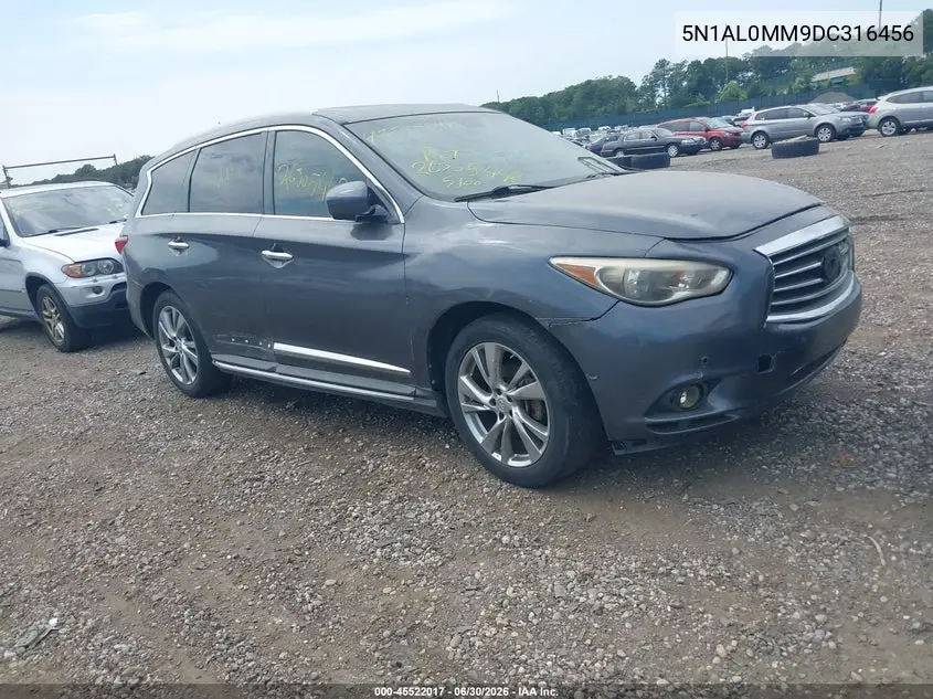 2013 Infiniti Jx35 VIN: 5N1AL0MM9DC316456 Lot: 45522017