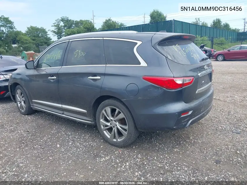 2013 Infiniti Jx35 VIN: 5N1AL0MM9DC316456 Lot: 45522017