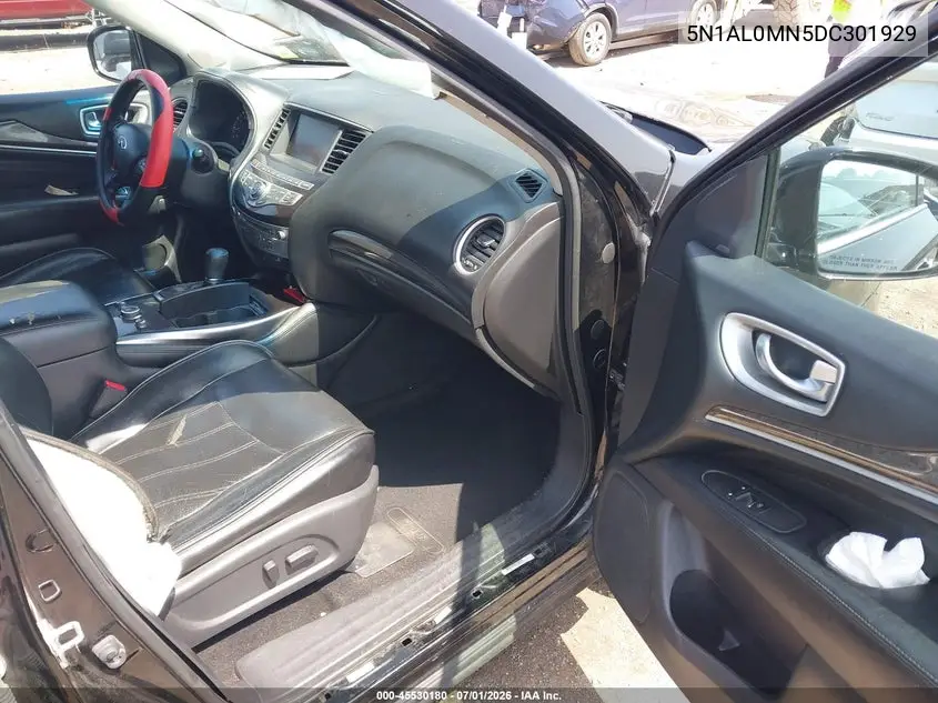 2013 Infiniti Jx35 VIN: 5N1AL0MN5DC301929 Lot: 45530180