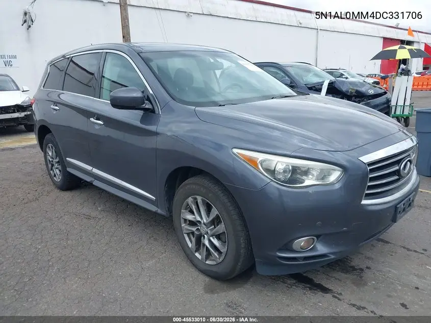 2013 Infiniti Jx35 VIN: 5N1AL0MM4DC331706 Lot: 45533010
