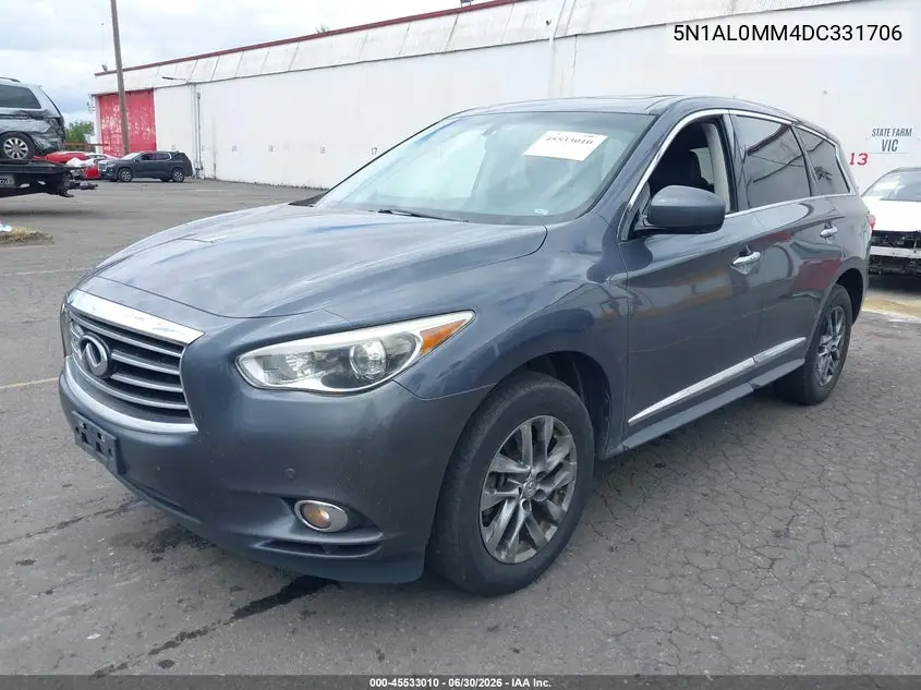 2013 Infiniti Jx35 VIN: 5N1AL0MM4DC331706 Lot: 45533010