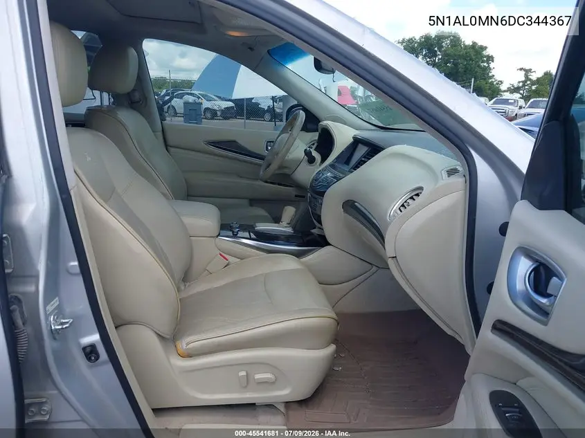 2013 Infiniti Jx35 VIN: 5N1AL0MN6DC344367 Lot: 45541681