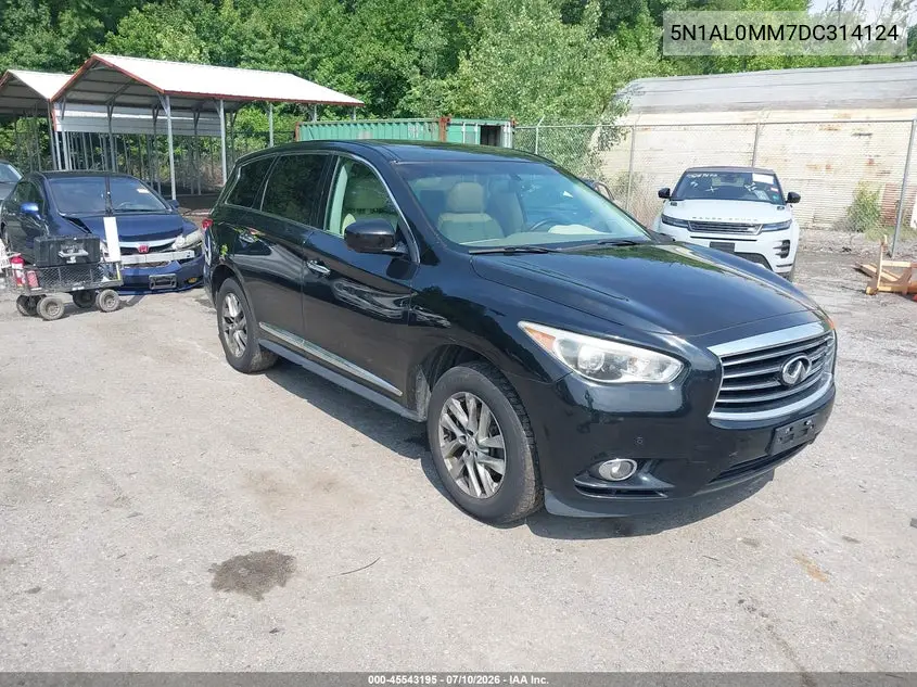 2013 Infiniti Jx35 VIN: 5N1AL0MM7DC314124 Lot: 45543195