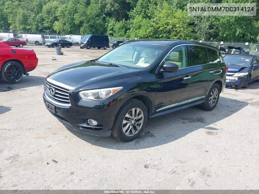 2013 Infiniti Jx35 VIN: 5N1AL0MM7DC314124 Lot: 45543195