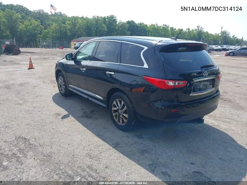 2013 Infiniti Jx35 VIN: 5N1AL0MM7DC314124 Lot: 45543195