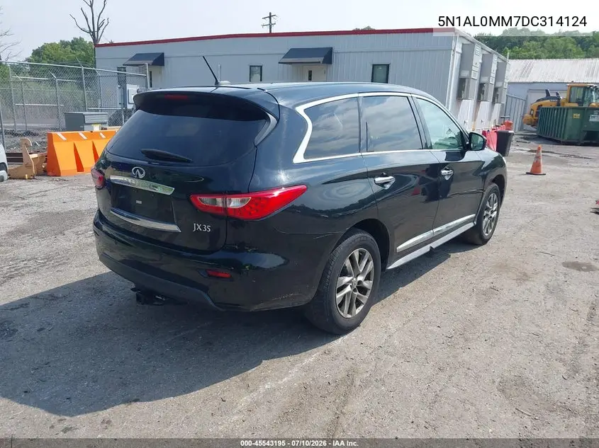 2013 Infiniti Jx35 VIN: 5N1AL0MM7DC314124 Lot: 45543195