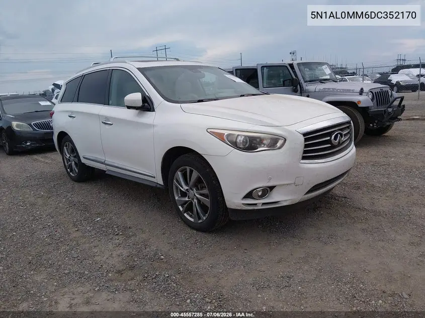 2013 Infiniti Jx35 VIN: 5N1AL0MM6DC352170 Lot: 45557285
