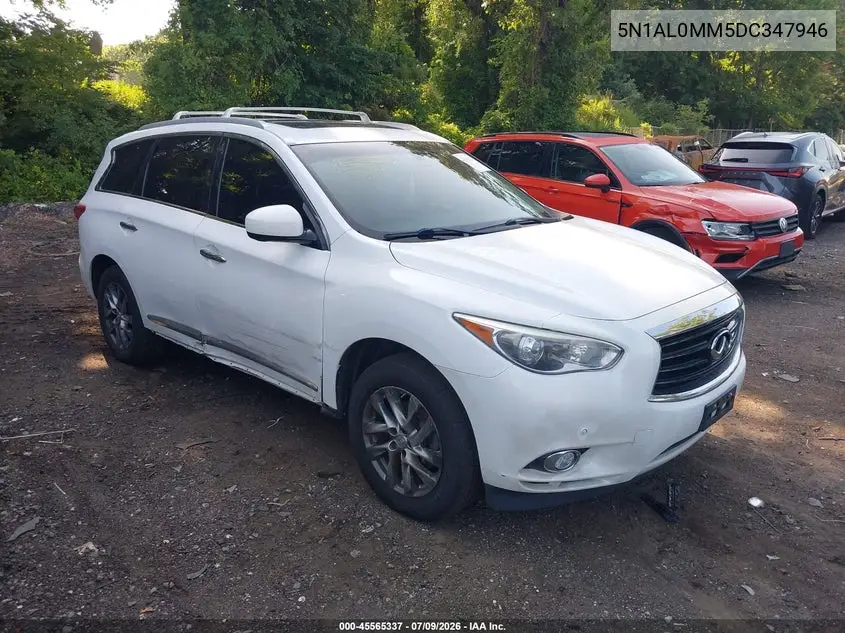 2013 Infiniti Jx35 VIN: 5N1AL0MM5DC347946 Lot: 45565337