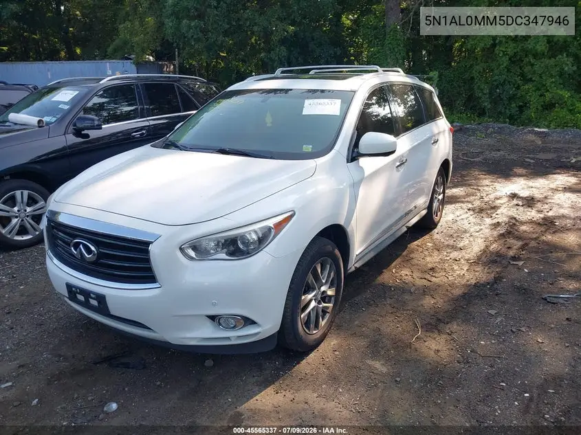 2013 Infiniti Jx35 VIN: 5N1AL0MM5DC347946 Lot: 45565337