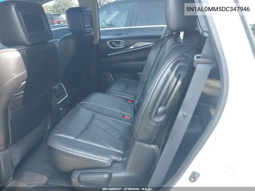2013 Infiniti Jx35 VIN: 5N1AL0MM5DC347946 Lot: 45565337