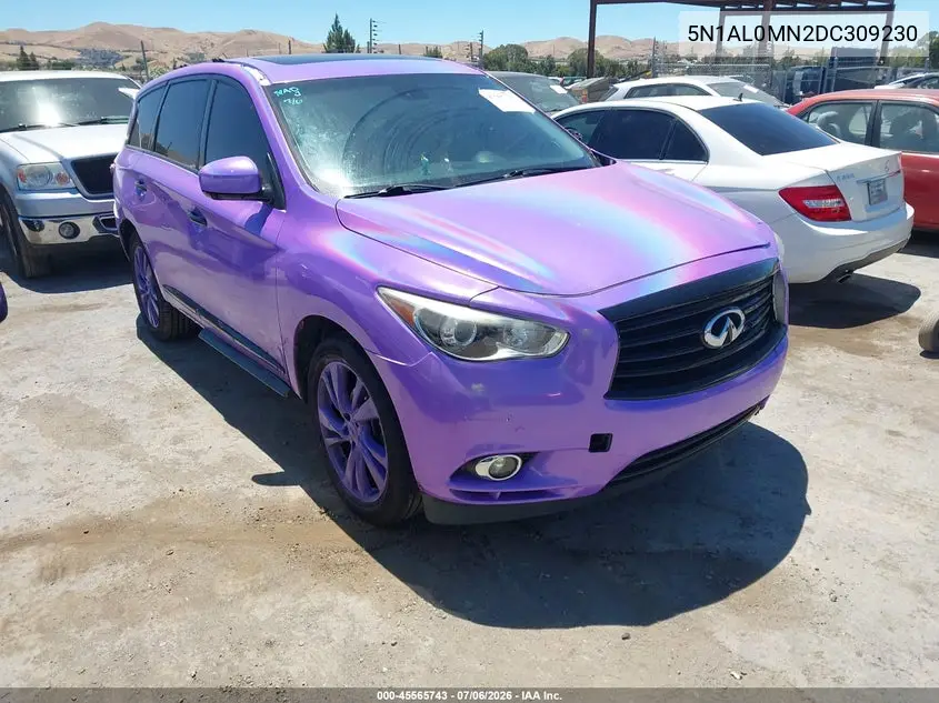 2013 Infiniti Jx35 VIN: 5N1AL0MN2DC309230 Lot: 45565743
