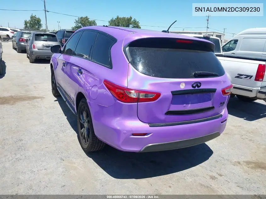 2013 Infiniti Jx35 VIN: 5N1AL0MN2DC309230 Lot: 45565743