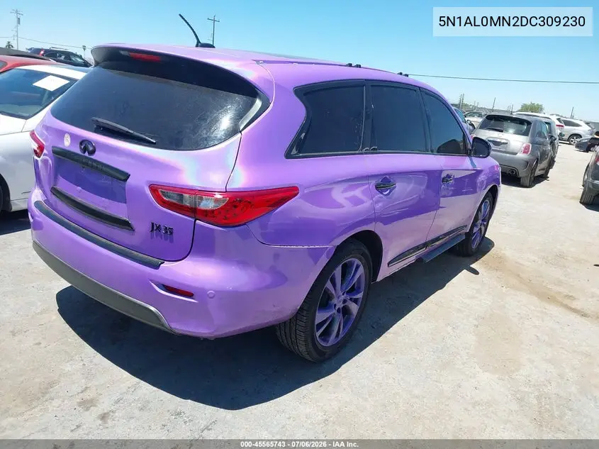 2013 Infiniti Jx35 VIN: 5N1AL0MN2DC309230 Lot: 45565743