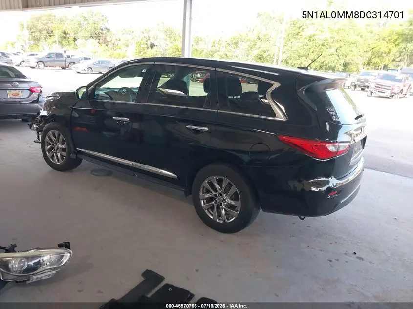 2013 Infiniti Jx35 VIN: 5N1AL0MM8DC314701 Lot: 45570766