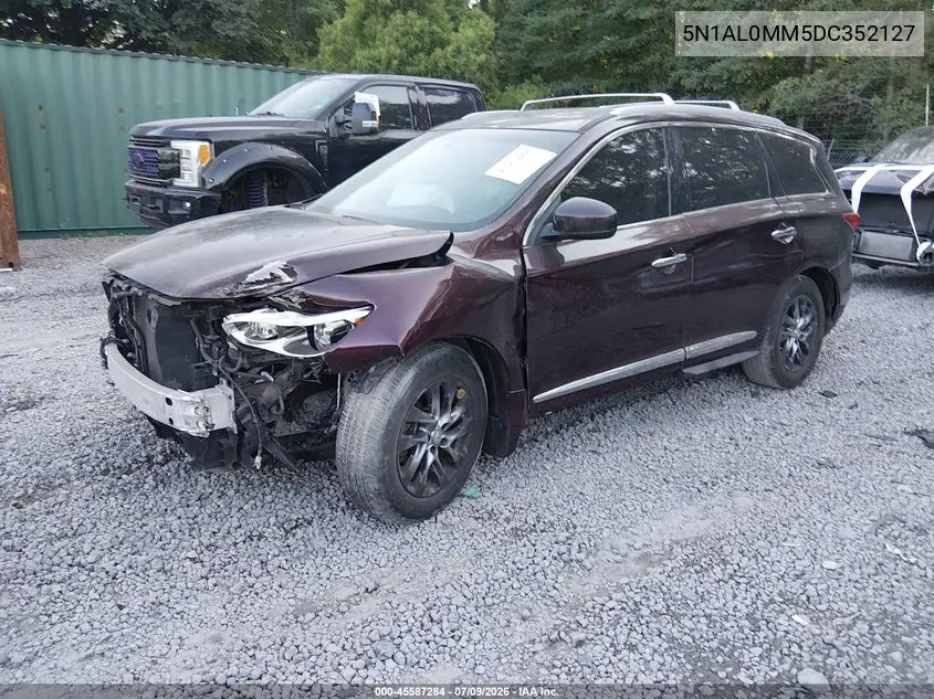 2013 Infiniti Jx35 VIN: 5N1AL0MM5DC352127 Lot: 45587284