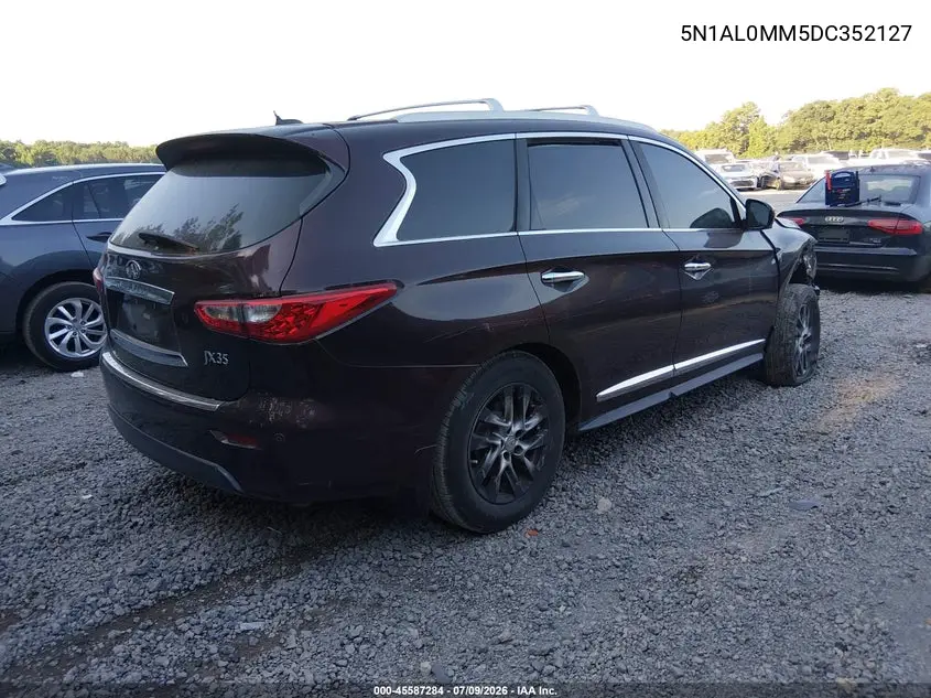2013 Infiniti Jx35 VIN: 5N1AL0MM5DC352127 Lot: 45587284