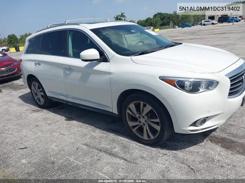 2013 Infiniti Jx35 VIN: 5N1AL0MM1DC319402 Lot: 45589775