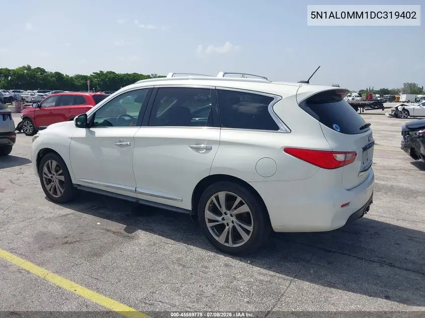 2013 Infiniti Jx35 VIN: 5N1AL0MM1DC319402 Lot: 45589775