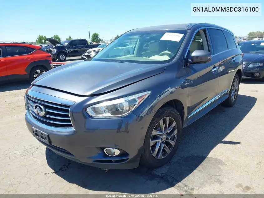 2013 Infiniti Jx35 VIN: 5N1AL0MM3DC316100 Lot: 45613956