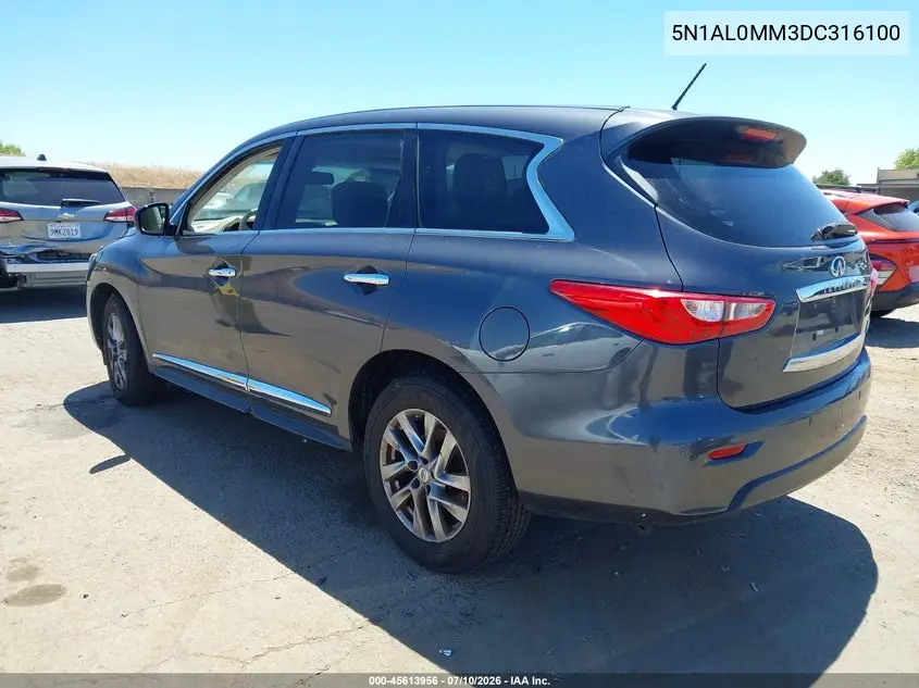 2013 Infiniti Jx35 VIN: 5N1AL0MM3DC316100 Lot: 45613956