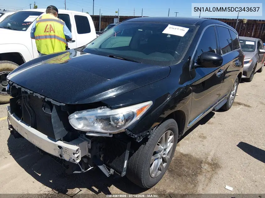 2013 Infiniti Jx35 VIN: 5N1AL0MM5DC343637 Lot: 45619506