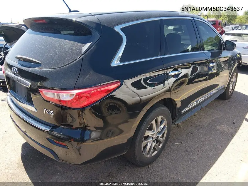 2013 Infiniti Jx35 VIN: 5N1AL0MM5DC343637 Lot: 45619506