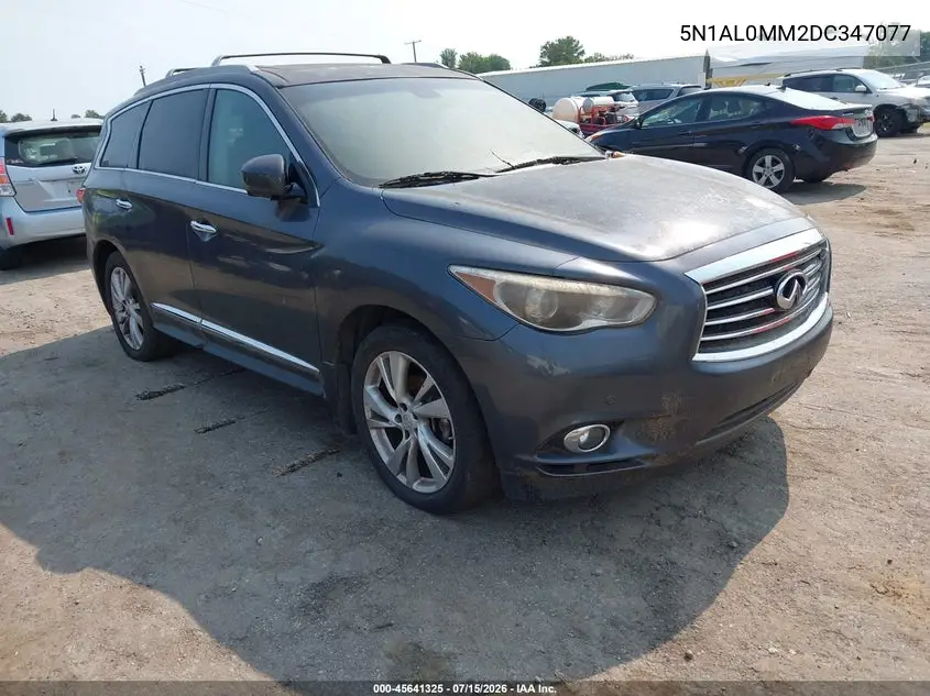 2013 Infiniti Jx35 VIN: 5N1AL0MM2DC347077 Lot: 45641325
