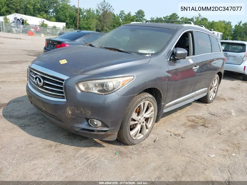 2013 Infiniti Jx35 VIN: 5N1AL0MM2DC347077 Lot: 45641325