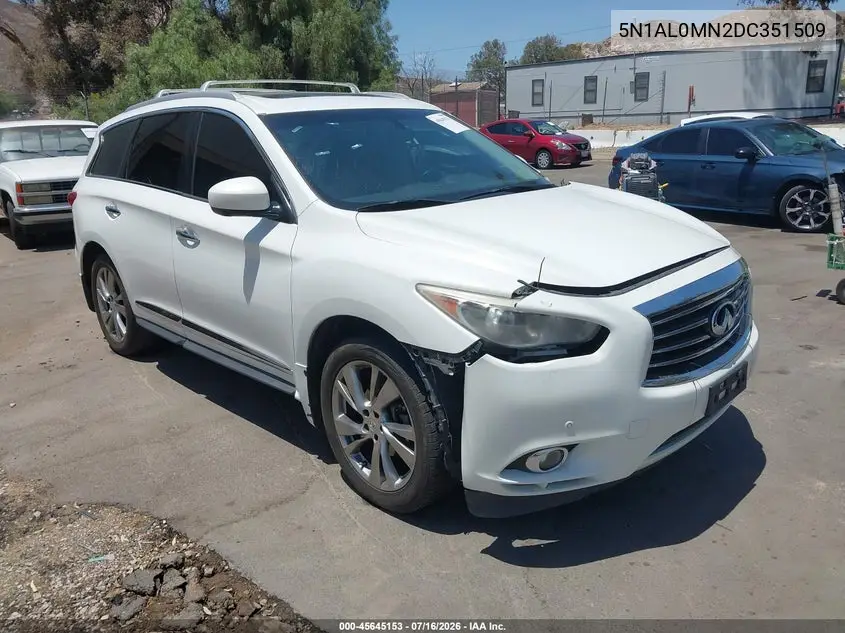 2013 Infiniti Jx35 VIN: 5N1AL0MN2DC351509 Lot: 45645153