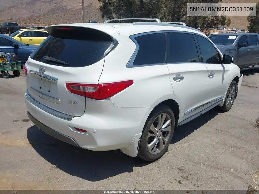 2013 Infiniti Jx35 VIN: 5N1AL0MN2DC351509 Lot: 45645153
