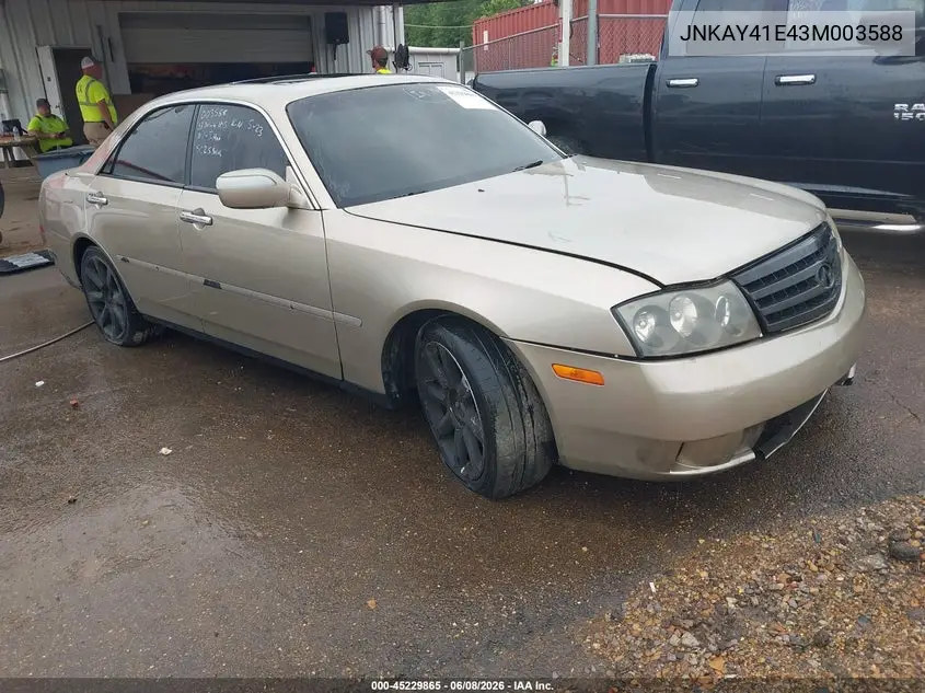 2003 Infiniti M45 Sport VIN: JNKAY41E43M003588 Lot: 45229865