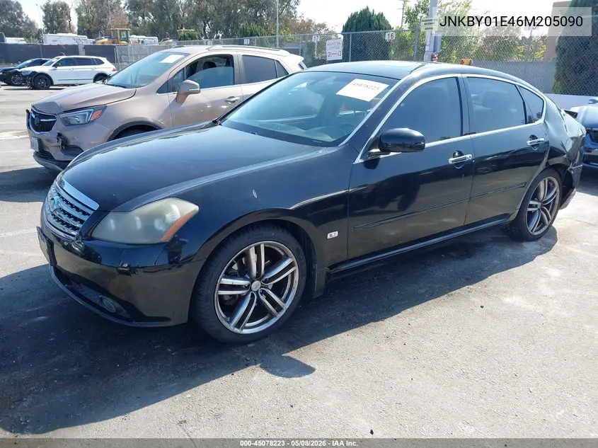 2006 Infiniti M45 Sport VIN: JNKBY01E46M205090 Lot: 45078223