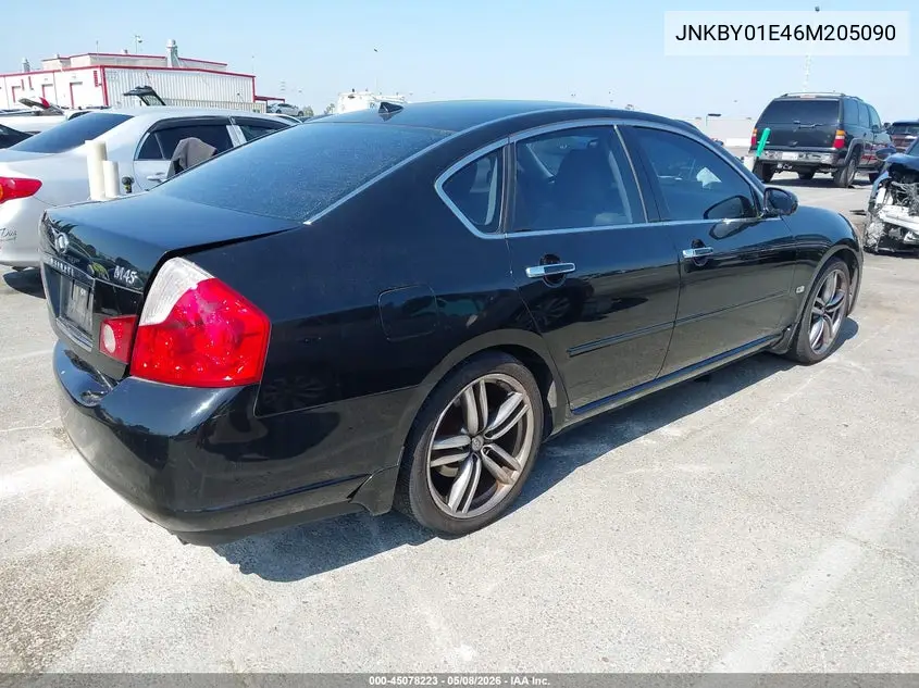 2006 Infiniti M45 Sport VIN: JNKBY01E46M205090 Lot: 45078223