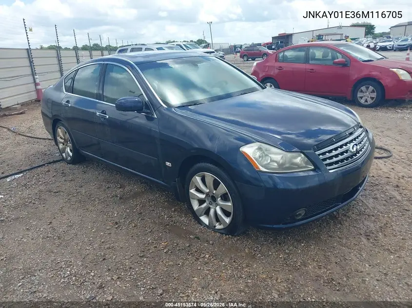 2006 Infiniti M35 VIN: JNKAY01E36M116705 Lot: 45153574
