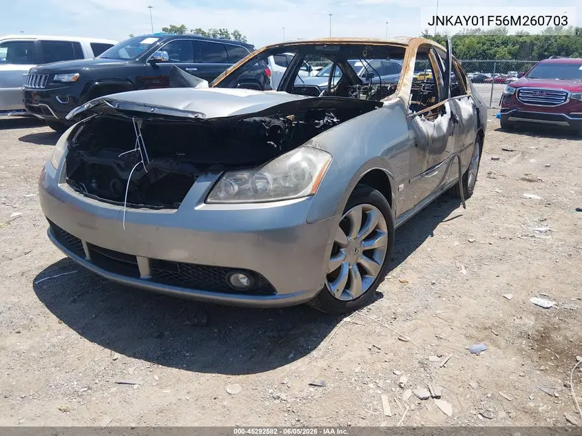 2006 Infiniti M35X VIN: JNKAY01F56M260703 Lot: 45292582
